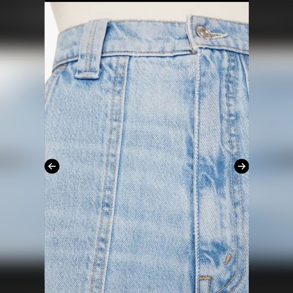 NWOT MOTHER THE QUARTET BREAKER SKIMP HIGH WAIST STRAIGHT LEG JEANS, SZ: 24 - Picture 5 of 16